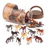Terra Horse Figurines Miniature Horse Set 10 Types 60 Pieces Collectible Figures Horse Toys Ages 3+ Authentic