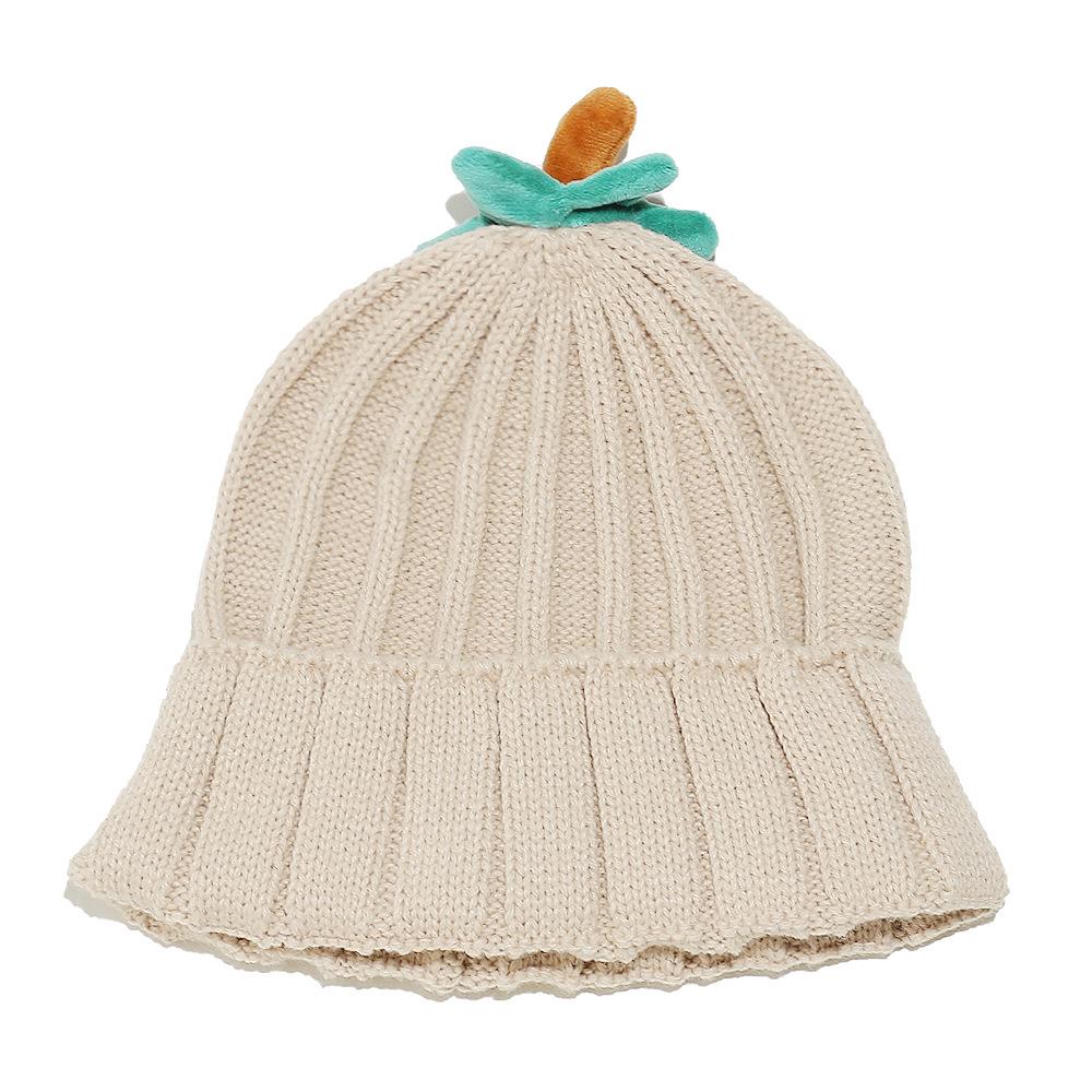 Temu autumn and winter new wool hat female cute personality pullover hat pumpkin knitted hat student