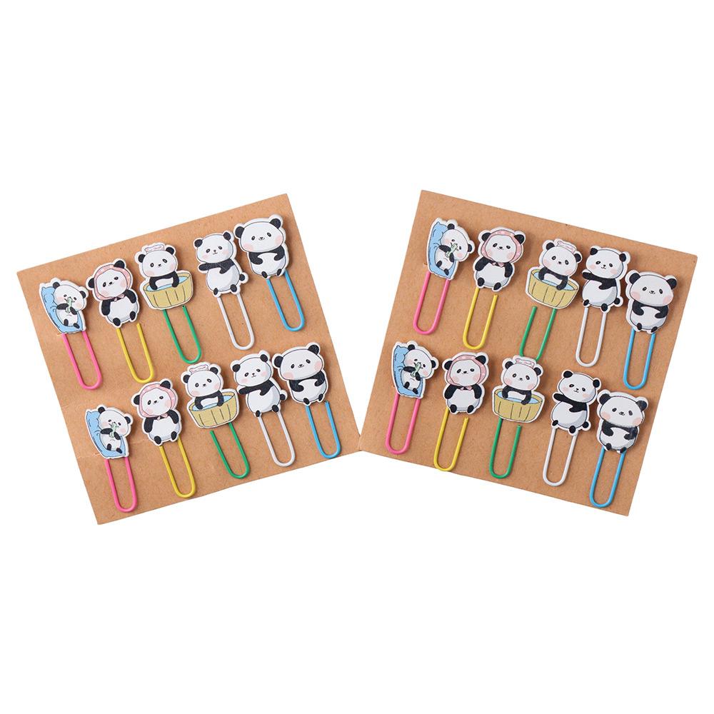 

30Pcs Office 30 Pcs Bookmarks 3 Set Panda Book Clip Cute Pagination Mark Organize