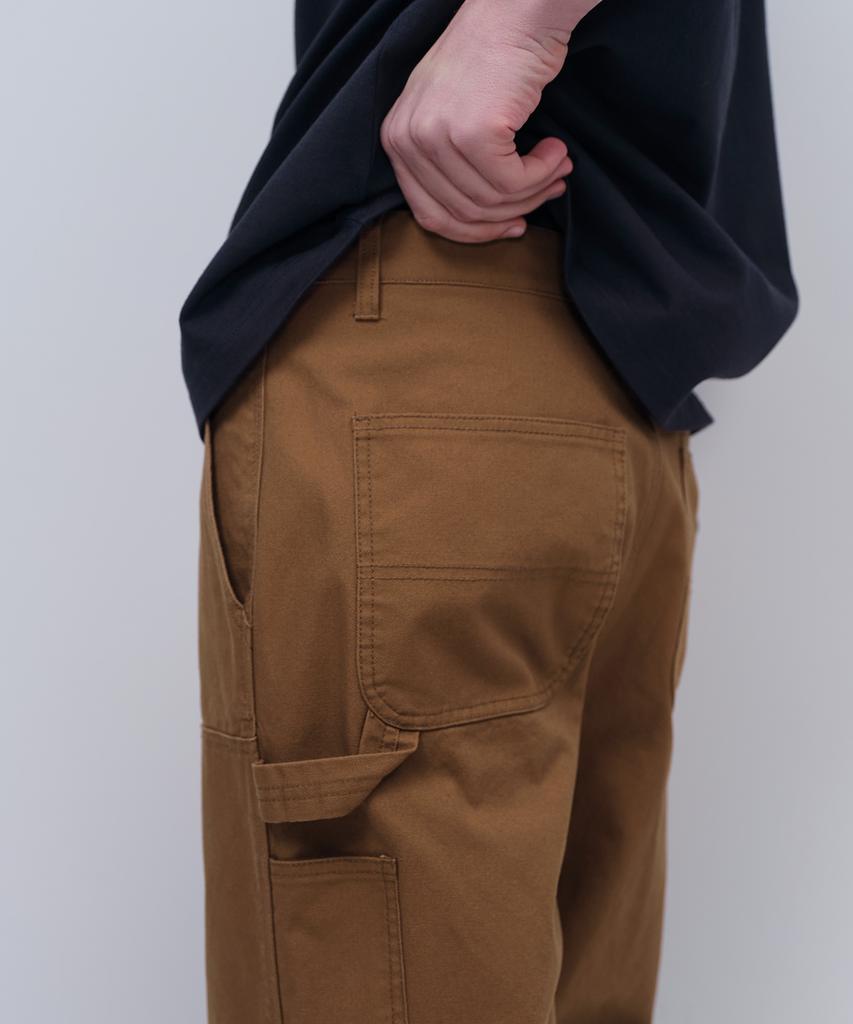 MUSINSA STANDARD Canvas Regular Fit Double Knee Carpenter Pants [Desert Brown]