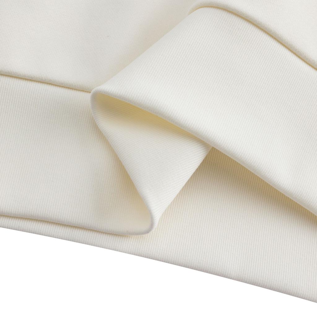 Anta Life Series Lightweight Plush Zero Womens Pullover Spring 2026 Sweatshirt Women sweatshirt Ivory 962618703-1