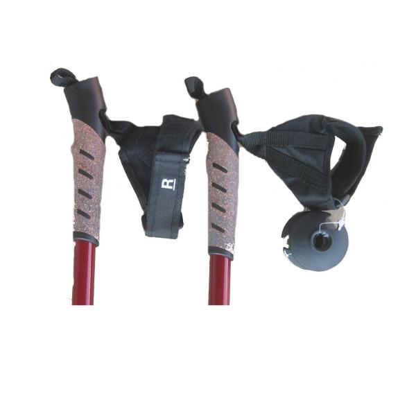 SPARTAN Nordic Walking Trekking Poles - Red