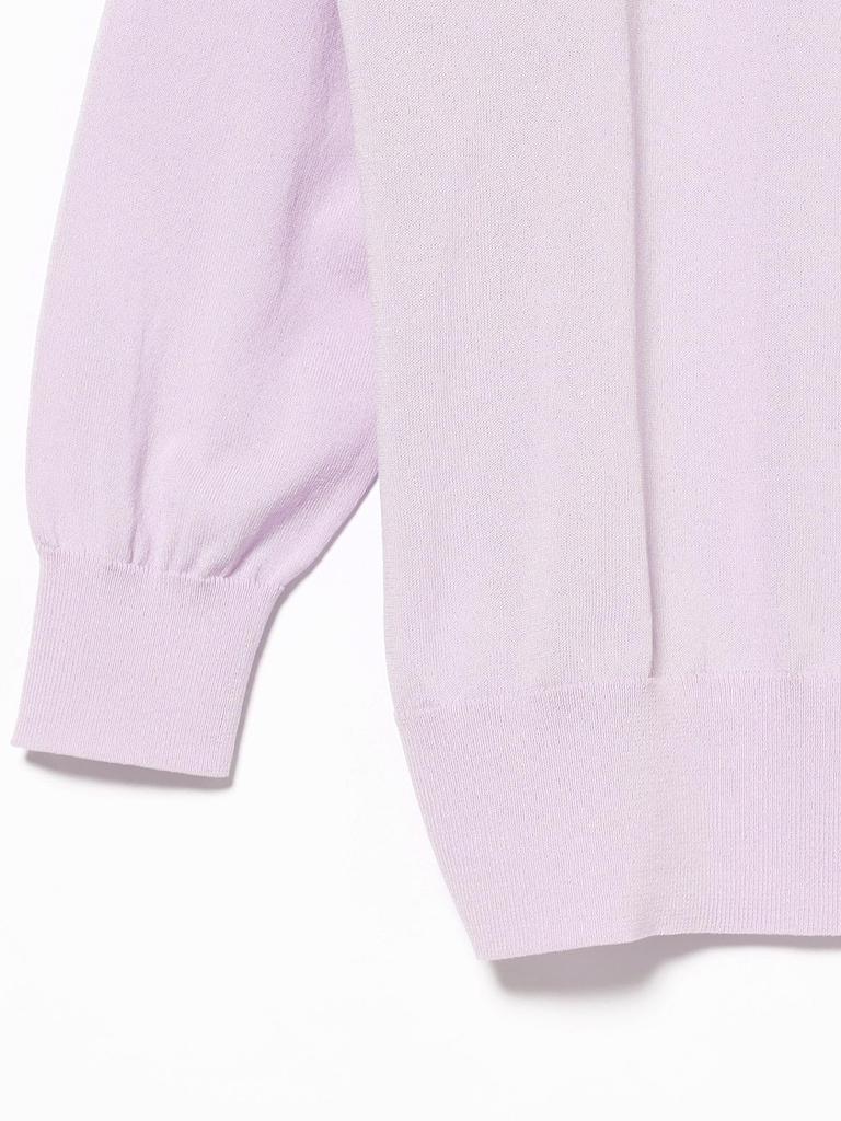 B:MING LIFE STORE by BEAMS Women's L/S Knit Sheer Oversized Cardigan, Lavender, One Size