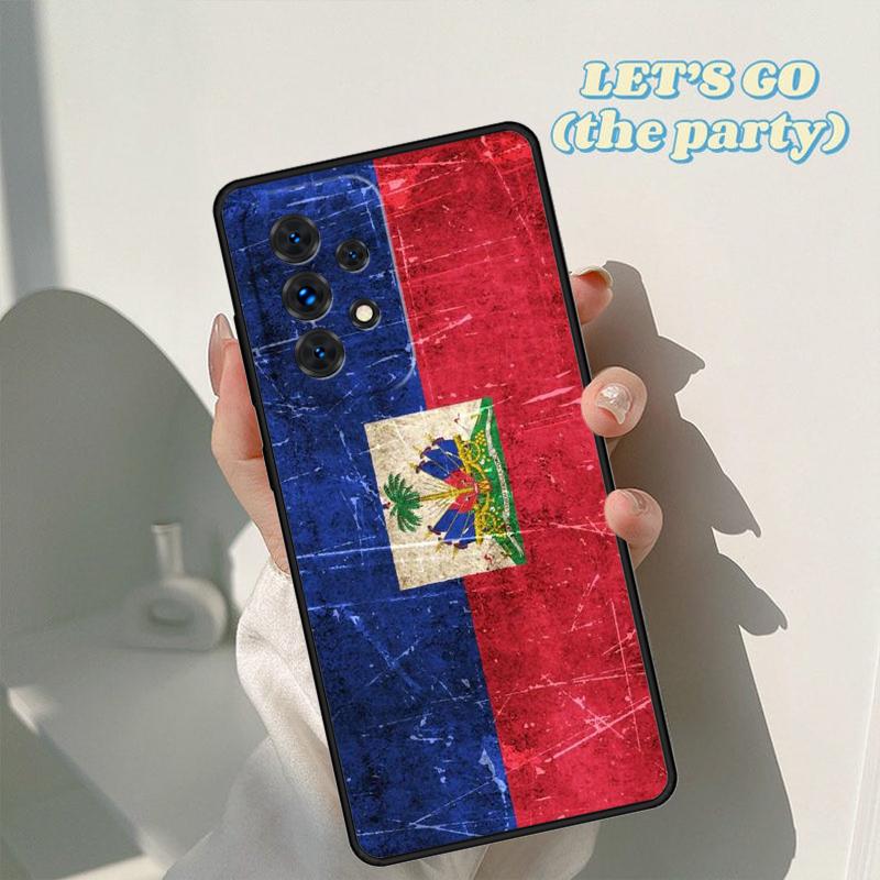 Haiti Haitian Flag Phone Case For Samsung Galaxy A42 A31 A40 A51 A71 A32 A80 A91 A52 A72 A73 A20e A21S A50 A70 A11 A12 Cover
