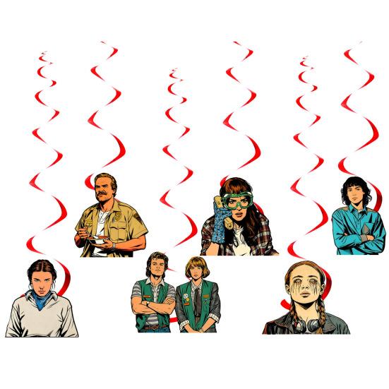 Alles Gute zum Geburtstag Dekorationsset Enthält Einweg-Pappteller Servietten Becher Tischdecke Banner Anime-Themen-Partyzubehör für Kinder Fans