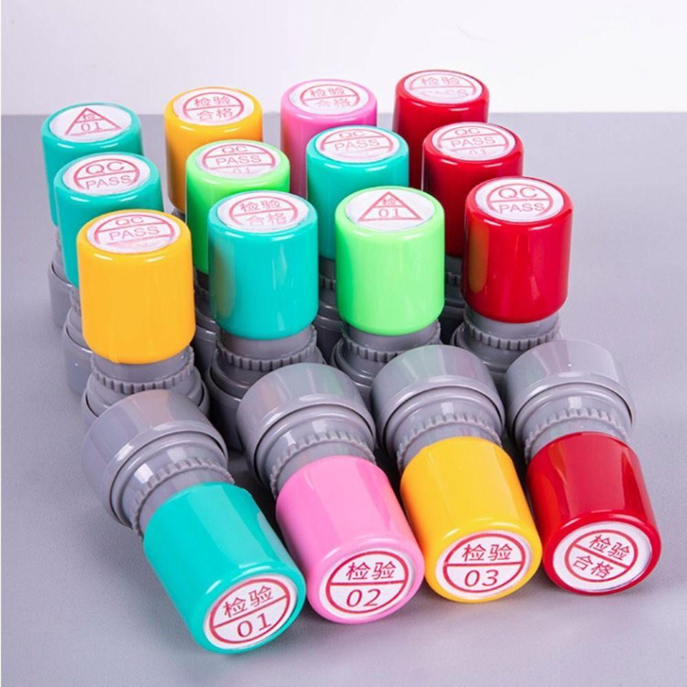 Engraved QA QC Inspect Stamp Self-Inking Quality Inspection Stamp Quality PASS Stamp  Office Supply