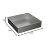 Tiger Crown Ulster Marche Square Baking Mold, 240mm, No. 2362, Body: Aluminum-plated Steel, Reinforcement: Stainless Steel, Japan, WML4702