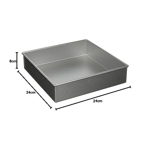 Tiger Crown Ulster Marche Square Baking Mold, 240mm, No. 2362, Body: Aluminum-plated Steel, Reinforcement: Stainless Steel, Japan, WML4702