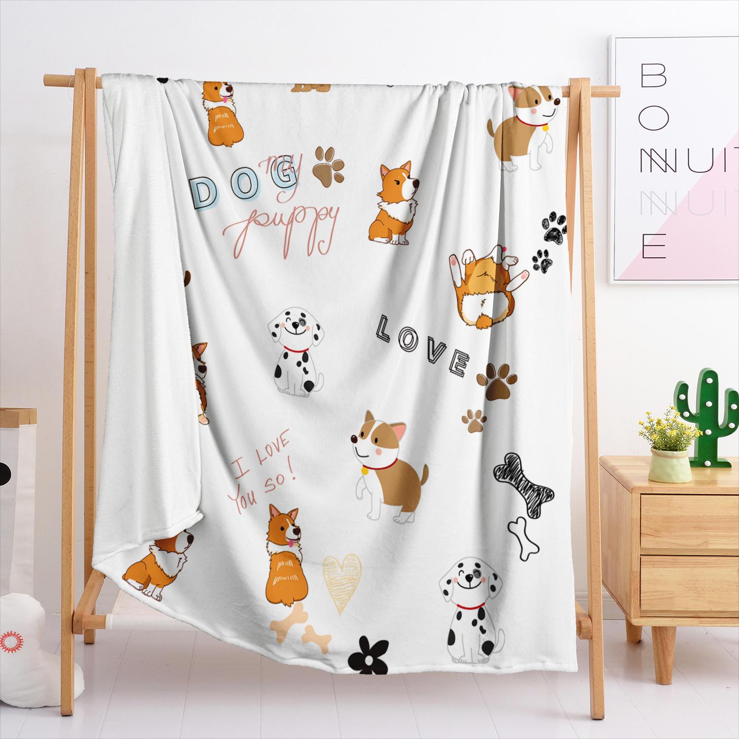 

Blanket Flannel Blanket Animal Plant 3D Digital Printing Blanket Blanket 120X90cm