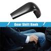 A ABSOPRO Gear Shifter Knob Shift Knob Frame Cover Trim Carbon Fiber Pattern Fits Mazda CX-3 CX-9 2016-2022 Plastic Black