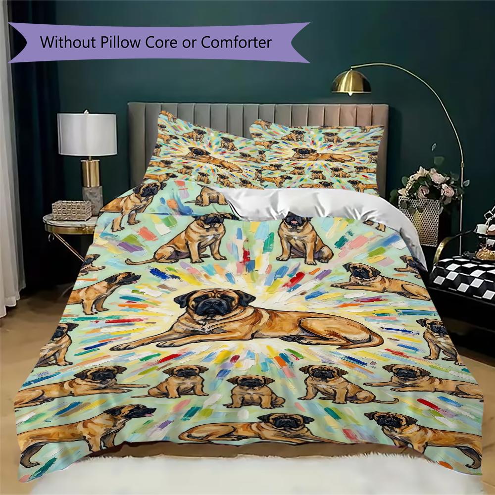 Cute animals Pattern Bedding uilt Set uilt Cover Pillowcase Home Decoration Birthday Gift (1 * duvet cover + 2 * pillowcase without core)