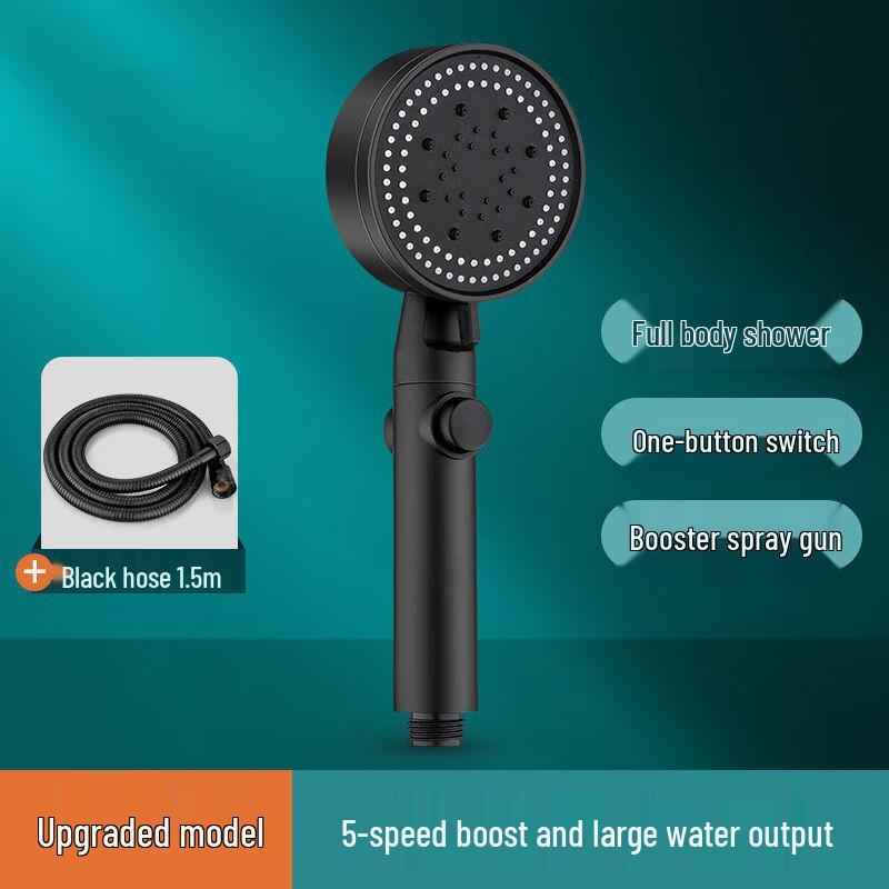 TLXT 5-Mode Pressurized Handheld Shower Head