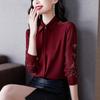Women Blouse Embroidered Chiffon Long Sleeve Autumn Top Winter Women's Coat Blusas Ropa De Mujer