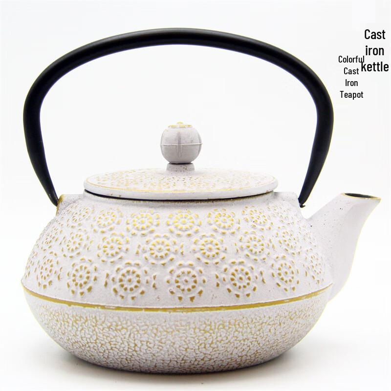 Chaxun Cherry Blossom Enamel Cast Iron Teapot