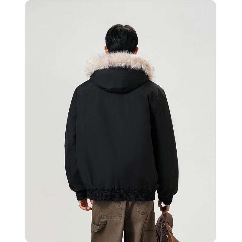 Snoopy Men's Warm Hooded Padded Jacket
