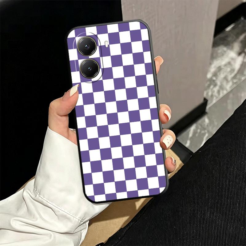 Retro Classic Chess Board Grid Soft Phone Case for Xiaomi Poco X5 X6 X7 X8 Pro Max X3 F7 F8 Ultra M8 M7 M6 M5 Redmi 15 15C 14C 1