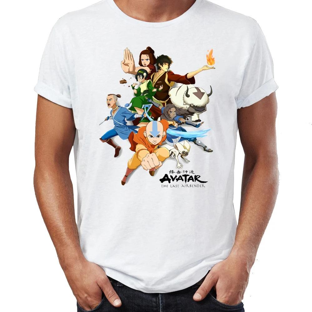 Ležérní pánské tričko Avatar The Last Airbender Aang A Appa Anime Drsné Tričko Unisex Trička Topy Harajuku Streetwear