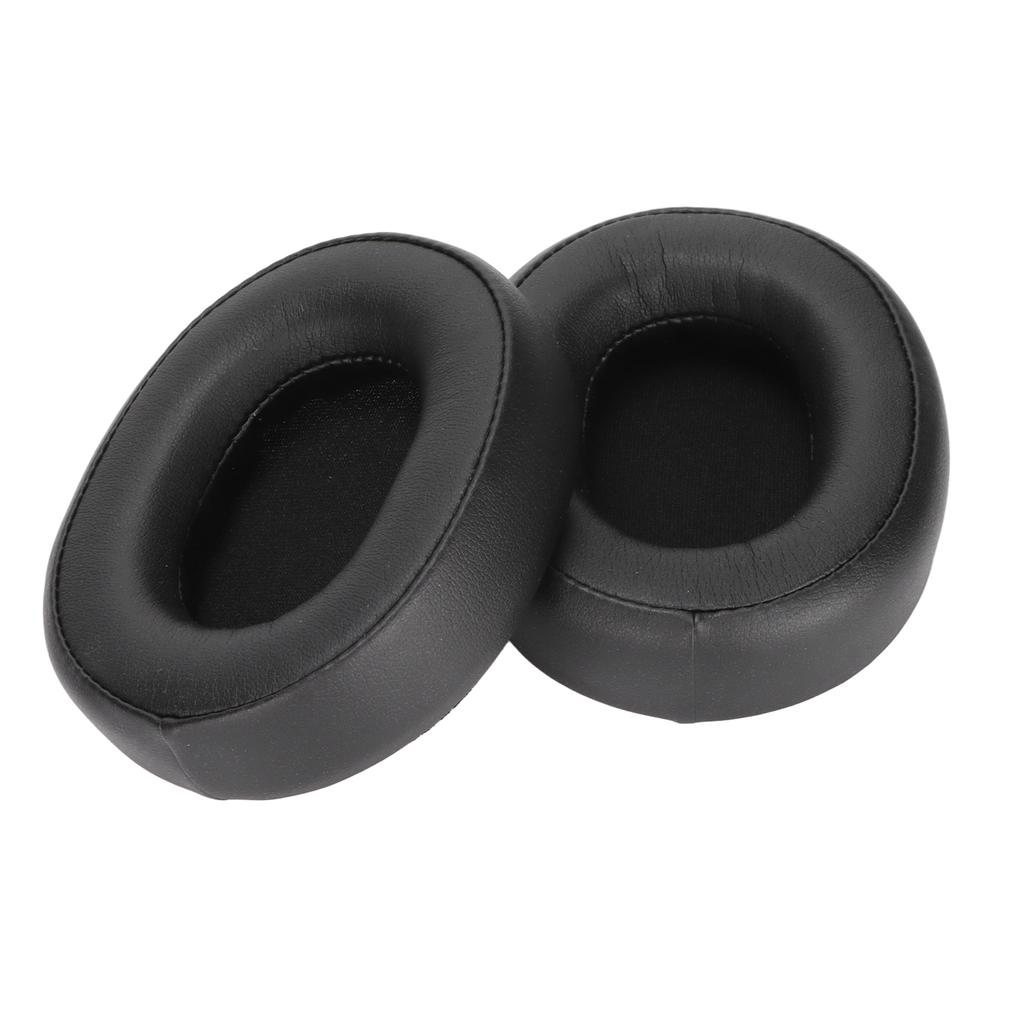 Headphone Ear Pads Noise Insulating Memory Foam Soft Protein Leather Replacement Headset Ear Cushions for ATH SR50 Black