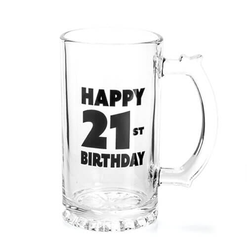 Happy Birthday Beer Stein (21st)