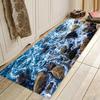VIKAMA Coastal Style Bathroom Carpet, With Excellent Water Absorption, Door Mat, Kitchen Entrance Mat, Laundry Room Carpet
