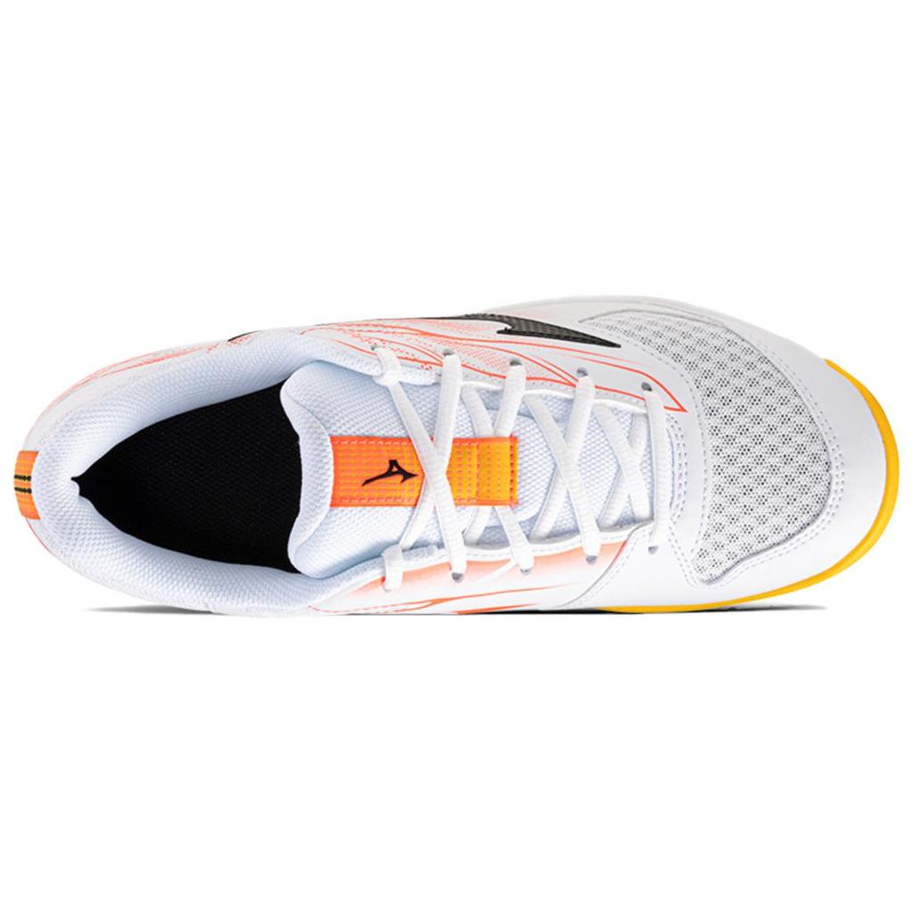 Mizuno Break Shot 5 Ac Comprehensive Training Shock Absorption Wear Resistant Non Slip Tennis Shoes Unisex Sneakers White Orange 61GA254060
