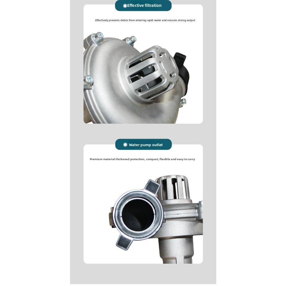 Lawn Mower 1.5-inch Water Pump, Four-punch Brush Cutter Modified Water Pump, Two-punch Lawn Mower Modified Integrated 7-inch Water Pump