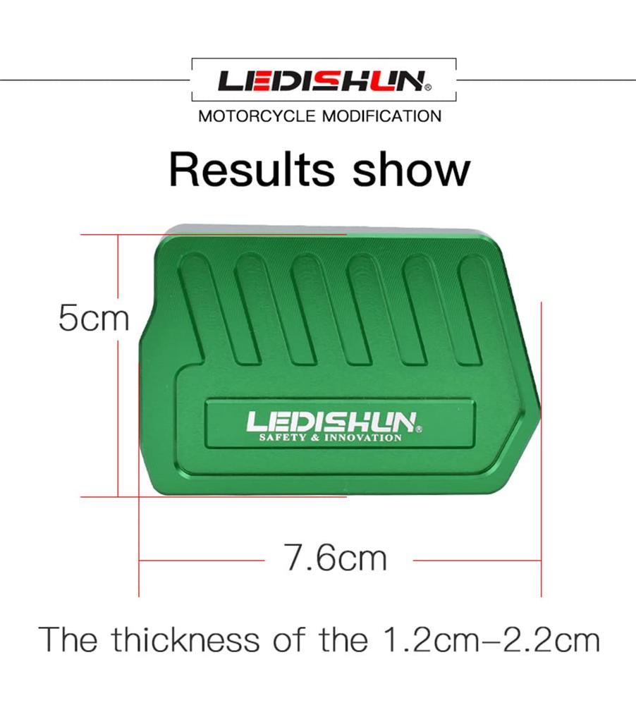 Apply To Kawasaki Ninja400 Z400 2018-2022 Magnifier CNC Aluminum Brake Pedal Expansion Base Expansion Plate (Silver)