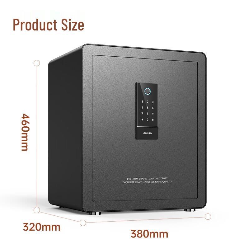 Deligao 45cm Smart Fingerprint & Password Auto-Open Safe