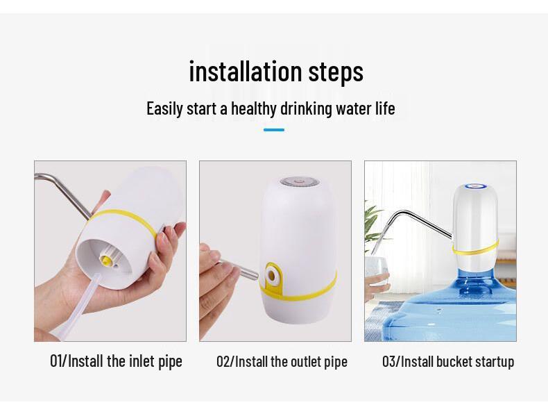 Rechargeable Wireless Electric Water Pump Dispenser for Bottled Water