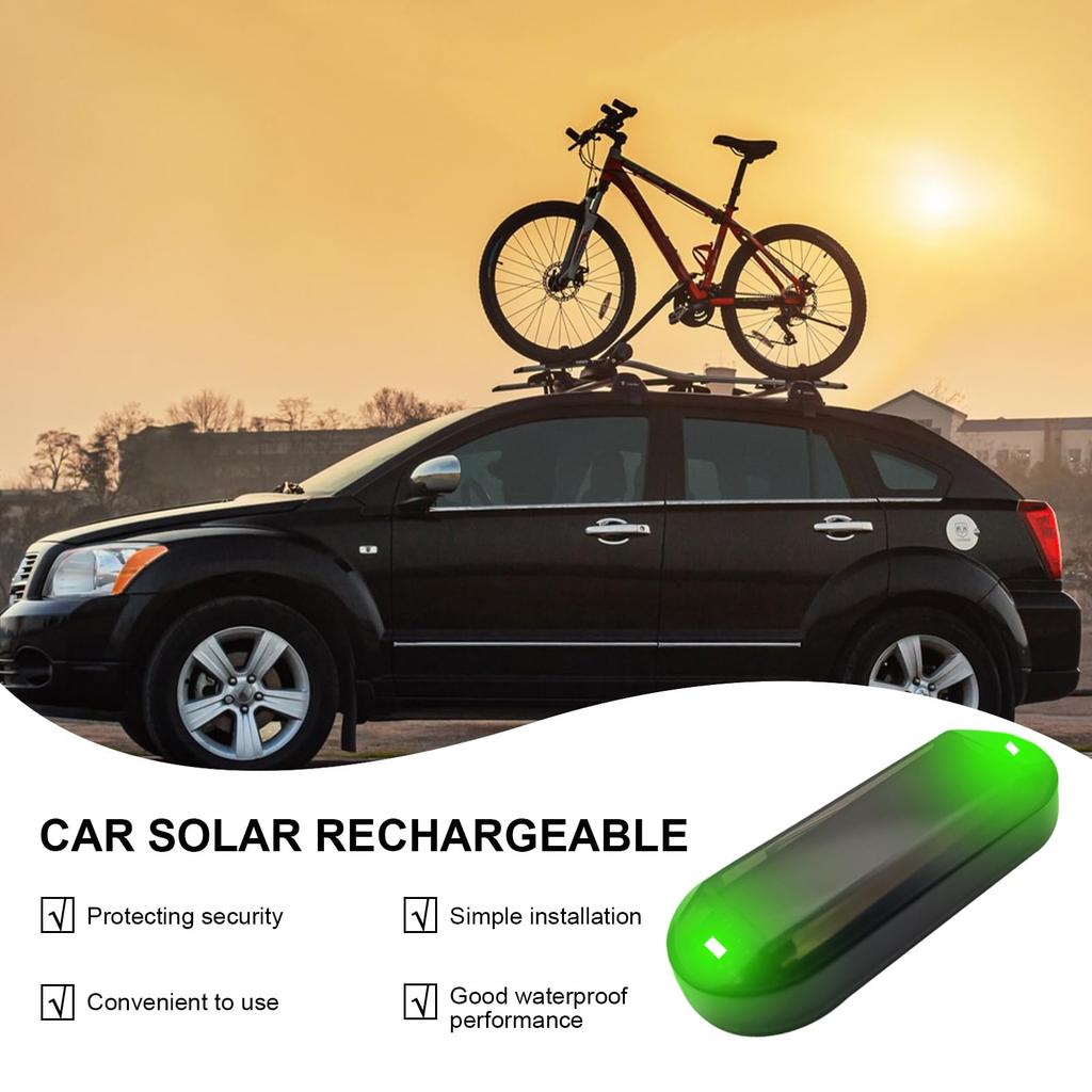 Dummy Car Warning Light Car Security Car Anti-Theft Fake LED Flashing Car Alarm Prevent