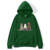 Halloween Costume Cat Women Hoodie Unisex Trendy Outerwear Mummy Ghost Witch Feline Bat Web Accents Casual Fashion Autumn Pullovers