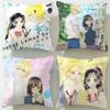 Classic Anime Honey Lemon Soda Cushion Cover Soft EasyWash Pillow Case Versatile for Couch Bed Travel and Office