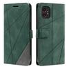 For Samsung Galaxy XCover7 Pro Case Imprinted Lines PU Leather Splicing Wallet Phone Cover with Wrist Strap