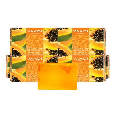 Fresh Papaya Bath Soap Bars For Smooth Radiant Skin Gentle Cleansing Daily Body Care 75 G Each X Pack Of 6