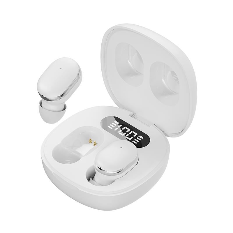 Q31 Wireless Bluetooth Headset Transparent ENC Headphones LED Power Digital Display Stereo Sound Earphones for Sports Working