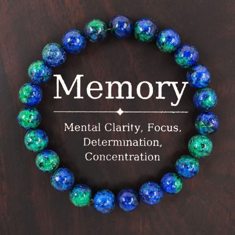 Regali Festivi Bracciale con Perle di Apatite Blu Pietra Naturale Gioielli alla Moda Rilassanti Per Uomo e Donna Accessorio Semplice Versatile per l'Uso Quotidiano