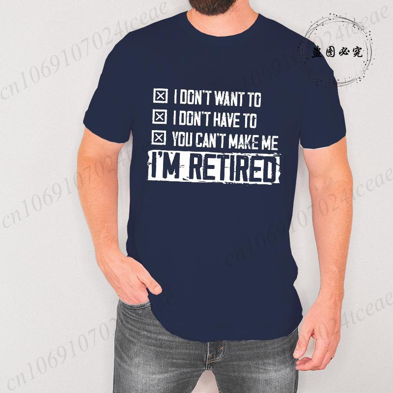 Retirement T-shirt Mens Retired Dad Mom Grandpa Grandma Shirt Retirement Funny Unisex Womens Mens Tee Shirt Clothing