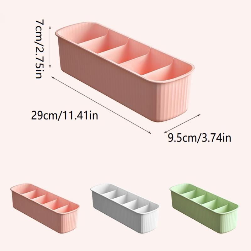 Multifunction Durable Plastic Desktop Storage Box for Organizing Tableware Cosmetics Ideal for Kitchen and Dresser