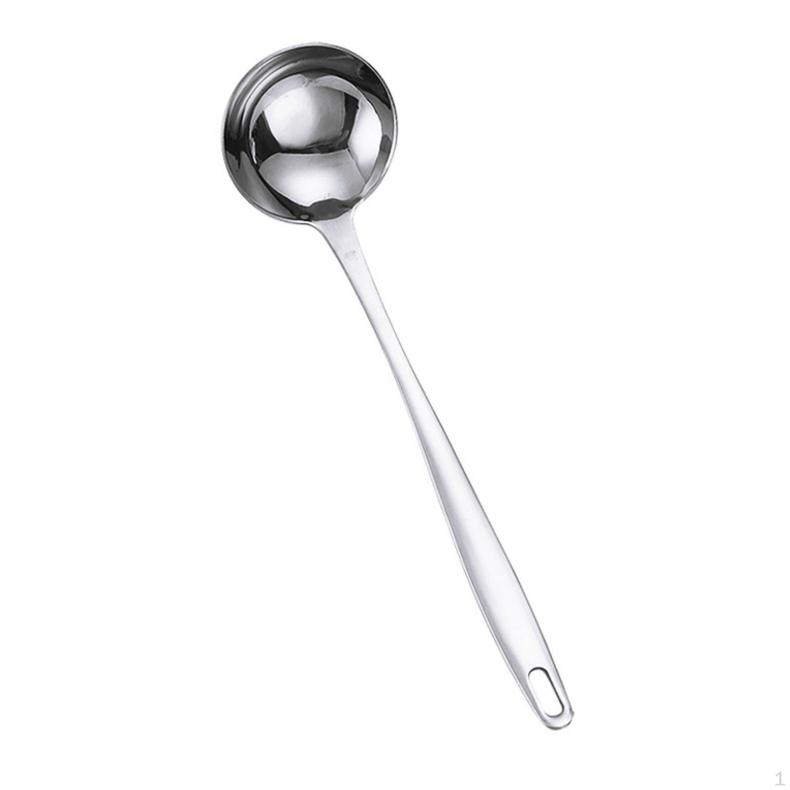 Pot Spoon Thickened Design Easy to Clean Ladle for Restaurant Large 304