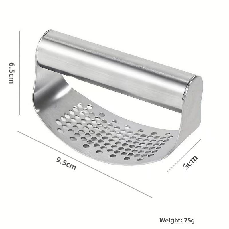 

Ручной пресс для чеснока из нержавеющей стали в форме кольца, многофункциональный домашний инструмент для чеснока Garlic press