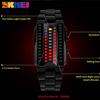 SKMEI Luxury Creative Sport Watch Men Stainless Steel Strap 5Bar Waterproof Digital Wristwatches
