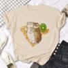 Cat Tops Women T Shirts Streetwear Summer Anime T Shirt Girl Y2k Japanese Clothes