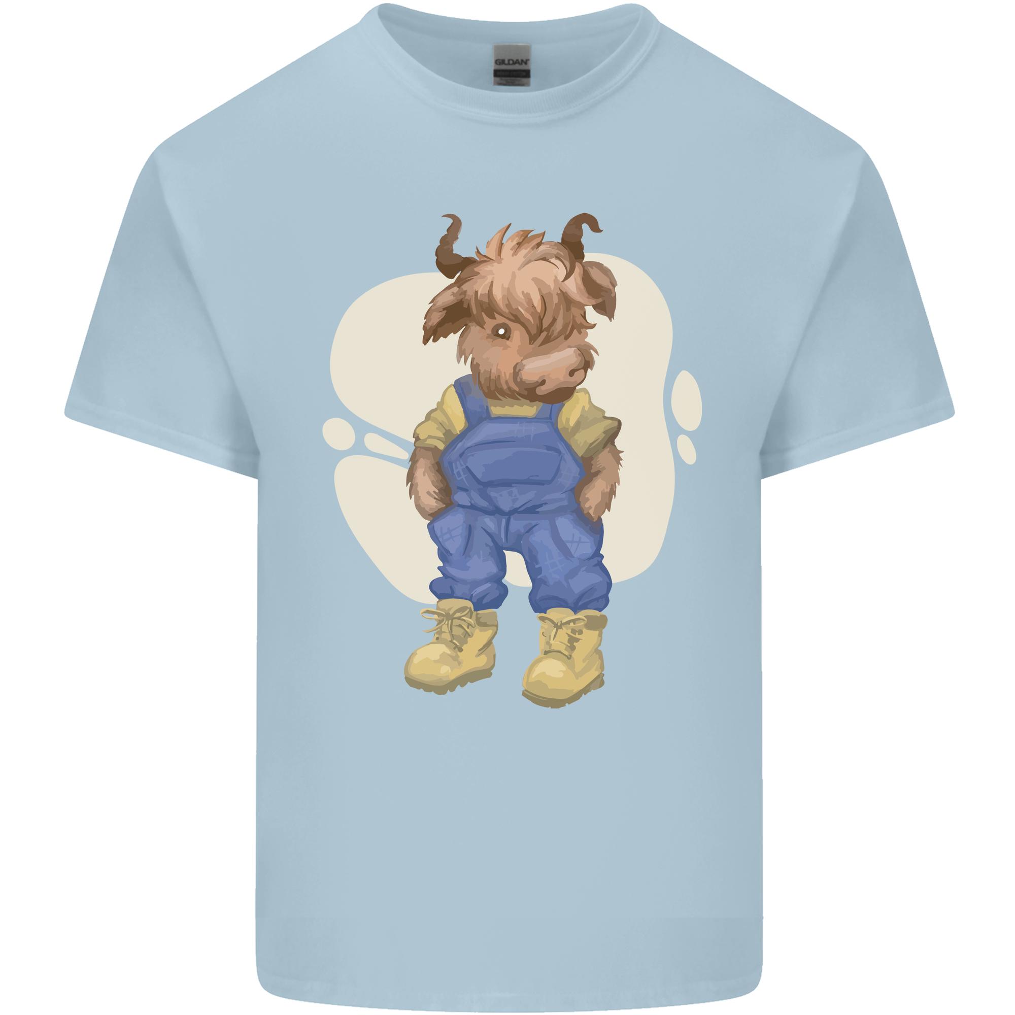 An Infant Highland Cow Cattle Bull Unisexs Light Cotton TShirt S