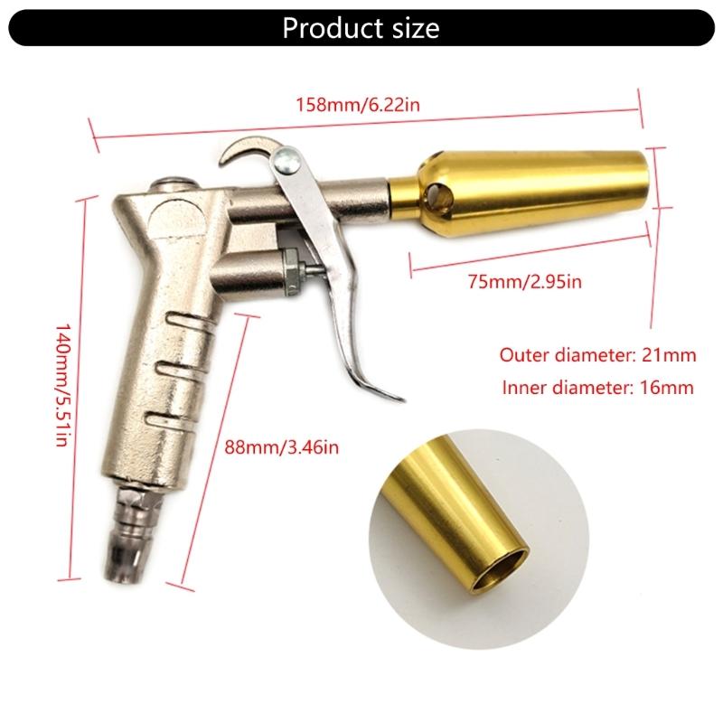 Industrial Air Blow Guns with Adjustable Nozzle Extension Pneumatic Air Compressor Accessory Tool Dust Blower