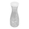 Juice Bottle Transparent Fall Resistant Plastic Water Beverage Jug with Flip Top Lid for Family