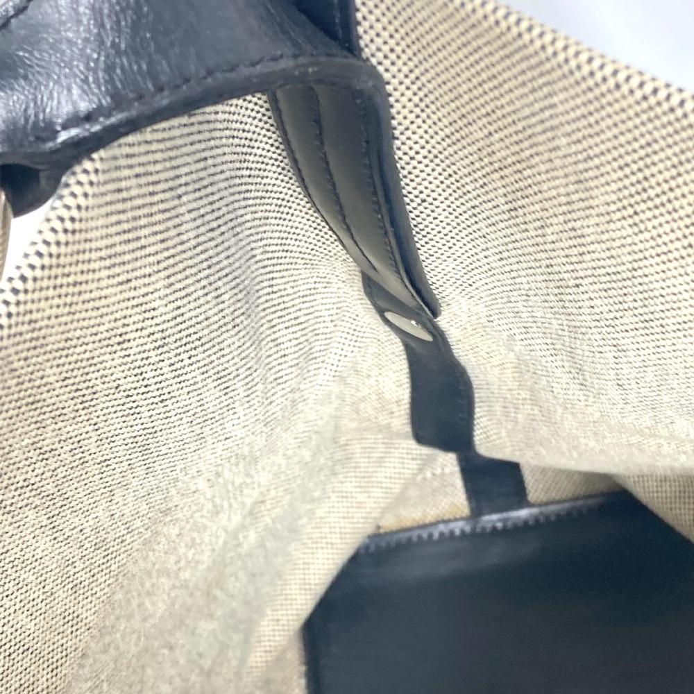 HERMES Corlule 25 Bag Shoulder Bag Tote Bag Toile H / Coating canvas Black/gray
