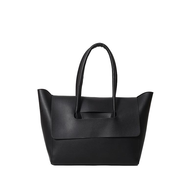 Modna damska torba typu tote na zakupy i do pracy, koreański styl retro, duża pojemność, 2025