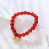 Red Agate Crystal Bracelet  Fashion Women Daily Jewelry Lucky Gift