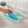 Silicone Faucet Mat Sink Tray Soap Dispenser Sponge Drain Pad Sink Splash Drying Mat Countertop Storage Tray Kitchen Accessories
