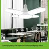Fan Shape LED Bulb E27 LED Lamp Foldable 220V 110V 40 LEDs Light Bulbs For Home iling Lamp Warehouse Garage Light Warm White